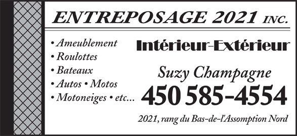 Entreposage 2021 Inc - 2021, rang du Bas-de-l'Assomption N ...