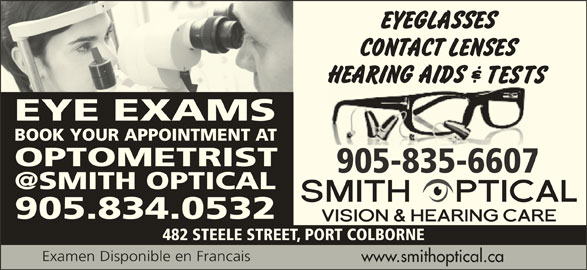 Smith Optical Vision & Hearing Care - Port Colborne, ON ...